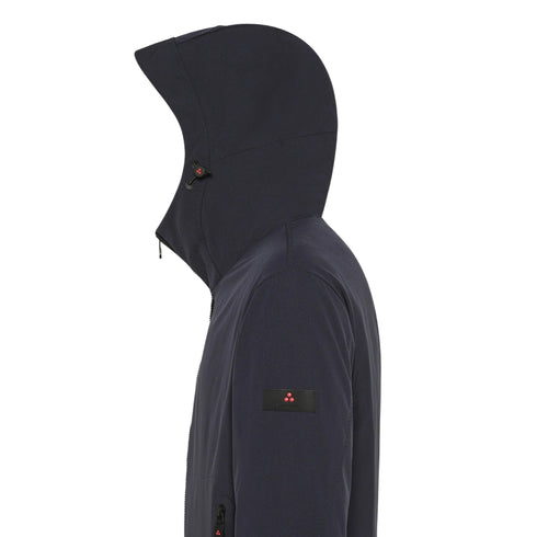 Parka Uomo Loge corto, idrorepellente, con patch logo sulla manica